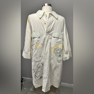 Akademiks Short Sleeve Shirt Sz 2xl Embroidered Logos